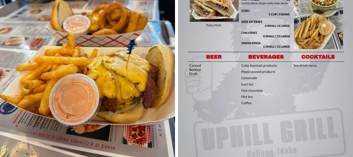 Uphill Grill & Taphouse Menu